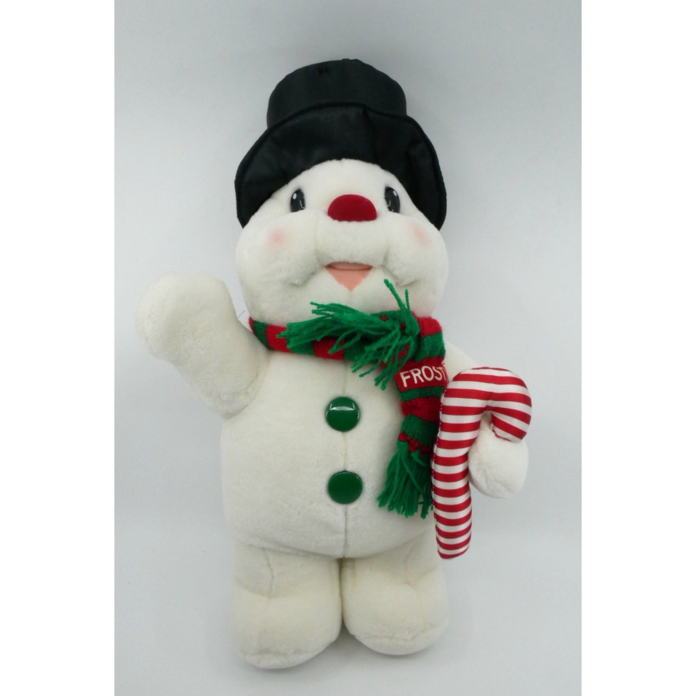 Play by Play “Frosty the Snowman Vintage 1992 Plush Standing Candy Cane 15” Tall